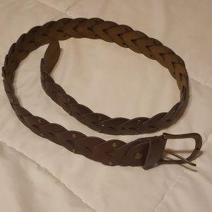 Leather Braided Belt